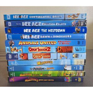 Kids Family DVD Lot 11 DVDs Ice Age Madagascar Open Season Movies NEW Sealed